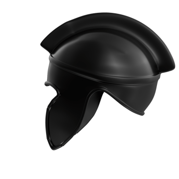 Spartan helmet isolated on transparent png