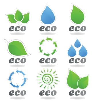 Set of flat icons on a theme spa. Vector illustration