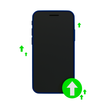 3d minimal Increased smartphone usage. popular content. Content trending in social media. Blank Smartphone screen with a green rising arrow. 3d illustration. png