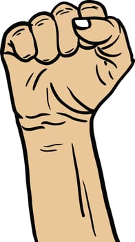 Fist Hand symbol Stock Vector Illustrations