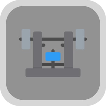 Bench Press Vector Icon Design