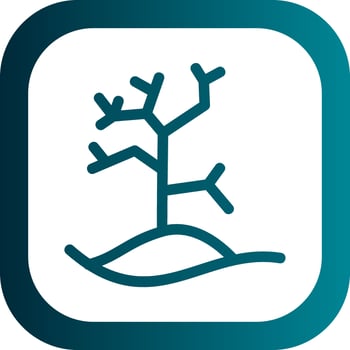 Dry Tree Vector Icon Design