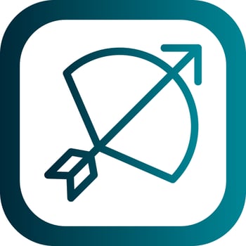 Bow Arrow Vector Icon Design