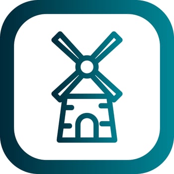 Windmills Vector Icon Design