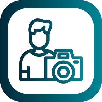 Cameraman Vector Icon Design