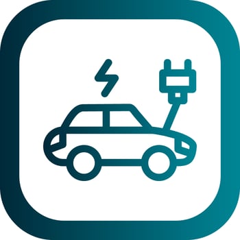 Electric Car Vector Icon Design