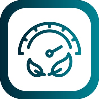Eco Gauge Vector Icon Design