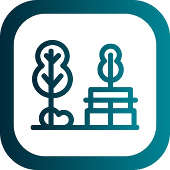 Park Landscape Vector Icon Design