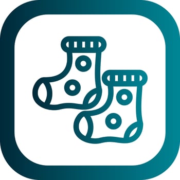 Baby Socks Vector Icon Design