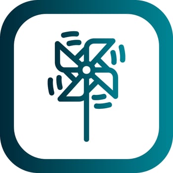 Pinwheel Vector Icon Design