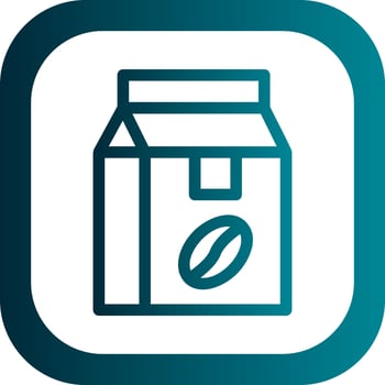 Coffee Bag Vector Icon Design