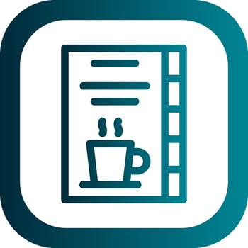 Coffee Card Vector Icon Design