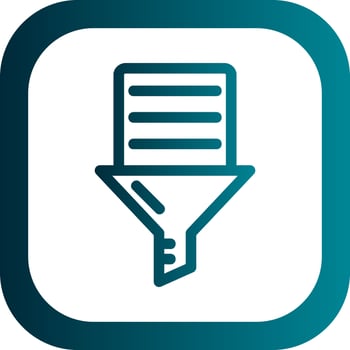 Data Filtering Vector Icon Design