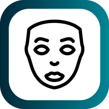 Facial Plastic Surgery Vector Icon Design