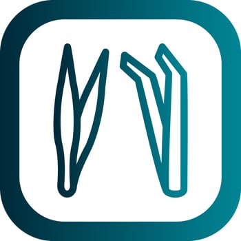Tweezers Vector Icon Design