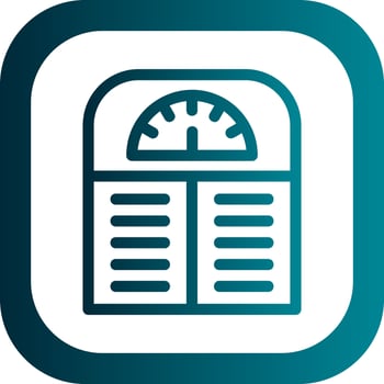 Weight Scale Vector Icon Design