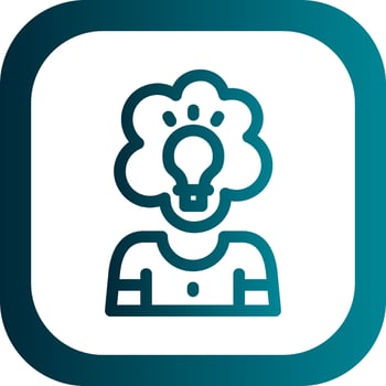 Creative Thinking Vector Icon Design