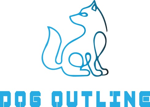 Dog Outline Logo Vector File