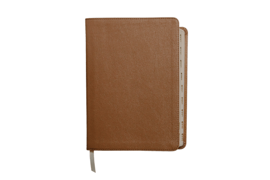 Brown notebook isolated on a transparent background png