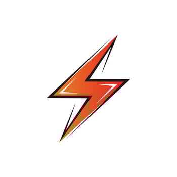 Thunder Electricity Flash Energy Power Logo Icon Vector