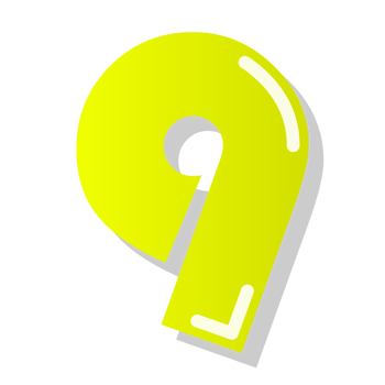 number with number 9 png