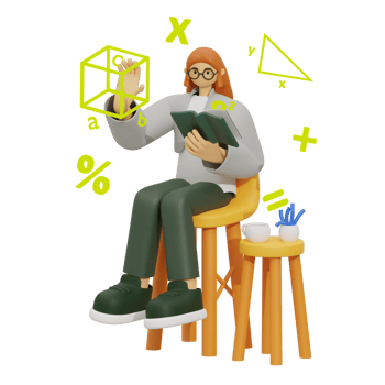 3d illustration learn math at home png