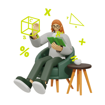 3d illustration learn math at home png