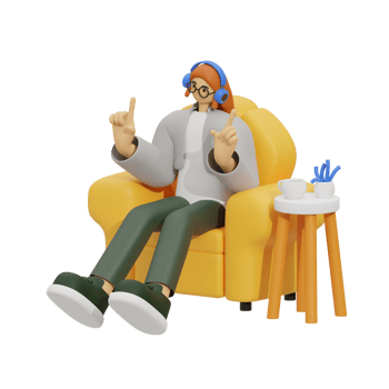 3d illustration relaxation music png