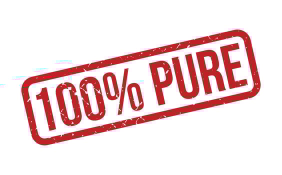 100 Percent Pure Rubber Stamp. Red 100 Percent Pure Rubber Grunge Stamp Seal Vector Illustration - Vector