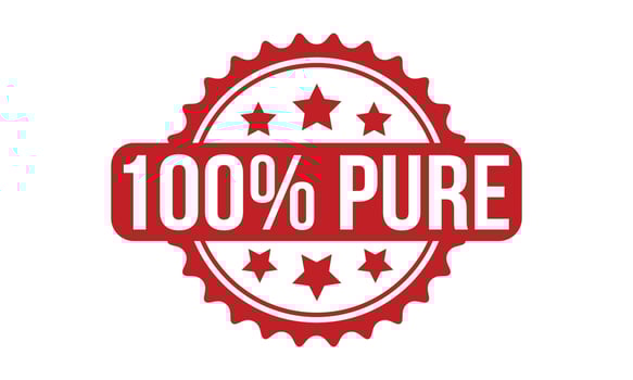 100 Percent Pure Rubber Stamp. Red 100 Percent Pure Rubber Grunge Stamp Seal Vector Illustration - Vector