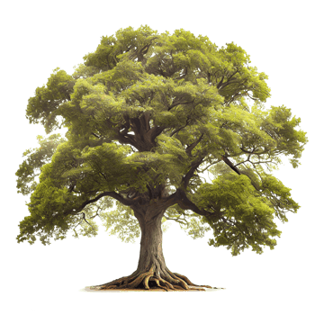 beautiful tree for decorating projects on a transparent background png