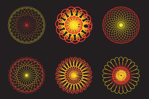 Decorative mandala design Free Vector