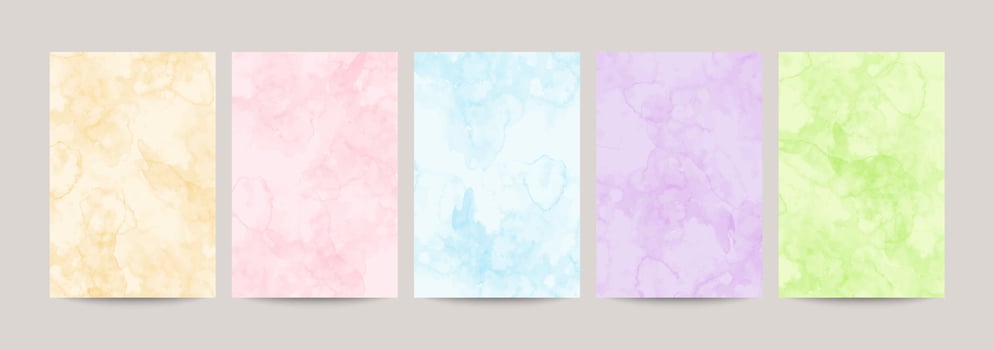 colorful watercolor vector background set