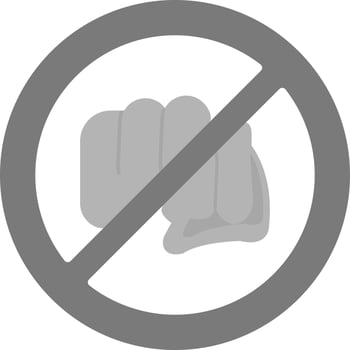 No Assaulting Vector Icon