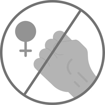 Violence against Women Vector Icon