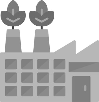 Eco Factory Vector Icon