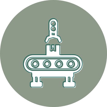 Factory Machine Vector Icon
