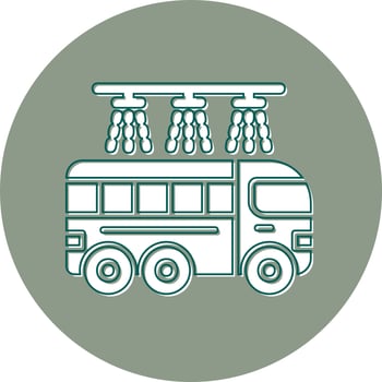 Bus Wash Vector Icon