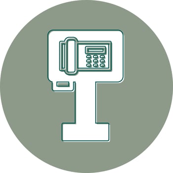 Public Phone Vector Icon