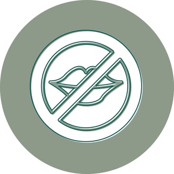 No Catcalling Vector Icon