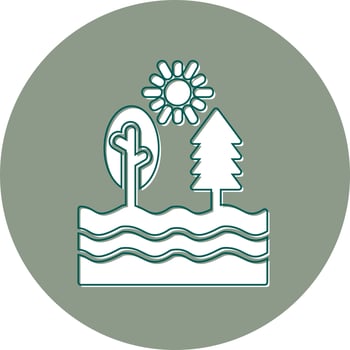 River Vector Icon