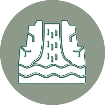 Waterfal Vector Icon
