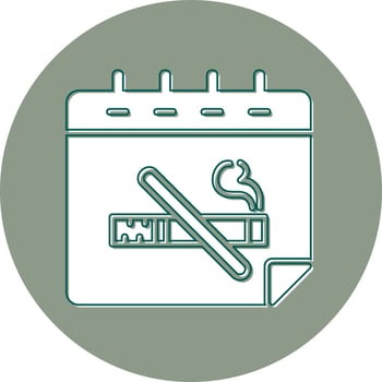 No Tobacco Day Vector Icon