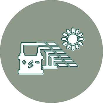 Solar Energy Vector Icon