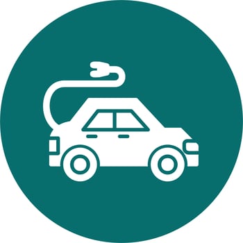 Electric Car Vector Icon