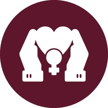 Secur Female Vector Icon