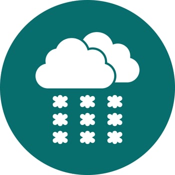 Snowfall Vector Icon