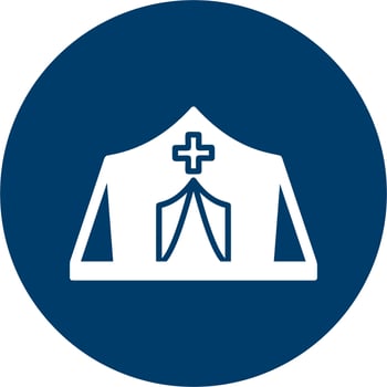Refugee Camp Vector Icon