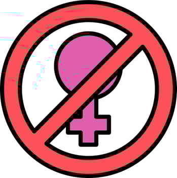 Stop violence Against Woman Vector Icon