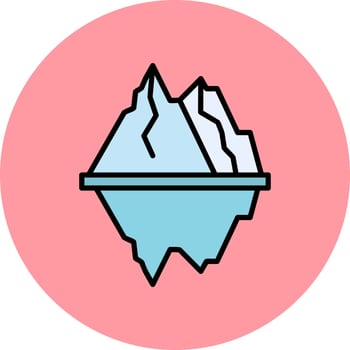 Iceberg Vector Icon
